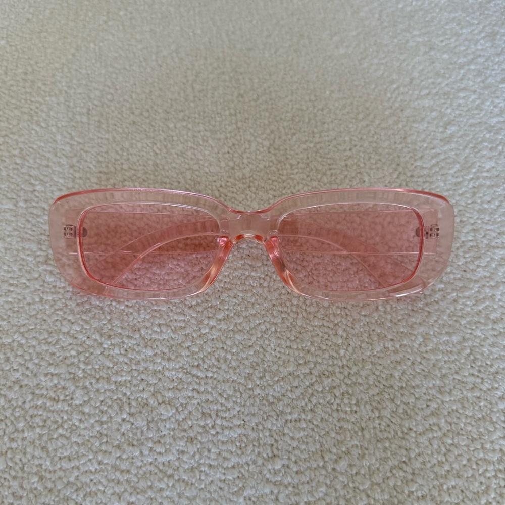 Rectangle Pink Sunglasses